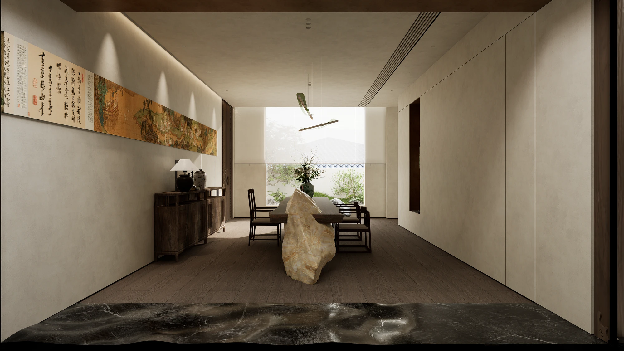 Orchid Pavilion · Tea room perspective